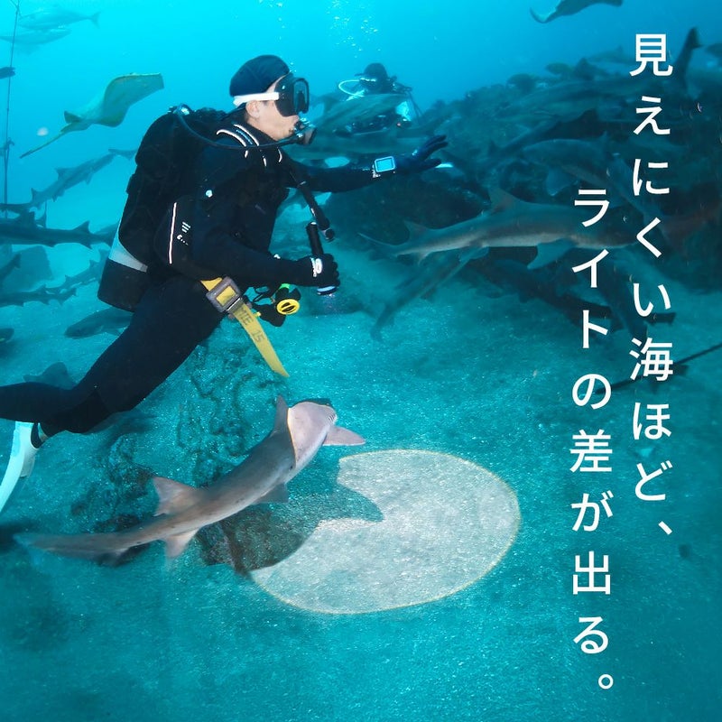 XTARD40ZOOM1600adjustableBeam本体水中ライトLEDダイビングライト防水コンパクトハンディライト充電式電池充電器なしエクスター単品水中アクティビティダイビングタイプC