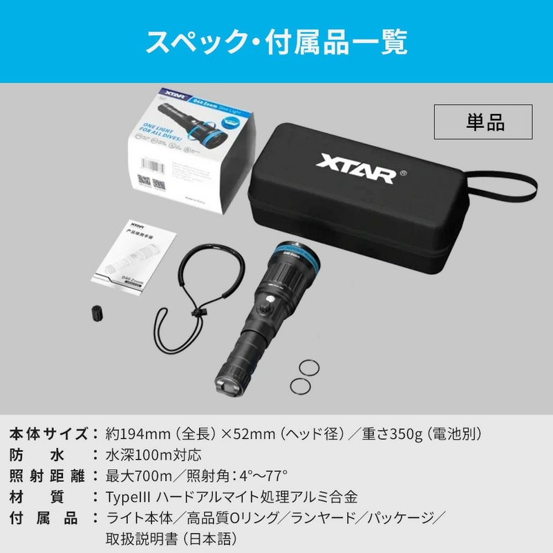 D40ZOOM1600adjustableBeam(w/oBT,Charger)AF063001